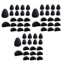Face Paint Sponges Face Painting Black Sponges High Density for Art Work and Body Paint (30 Petals + 30 Half Moon)