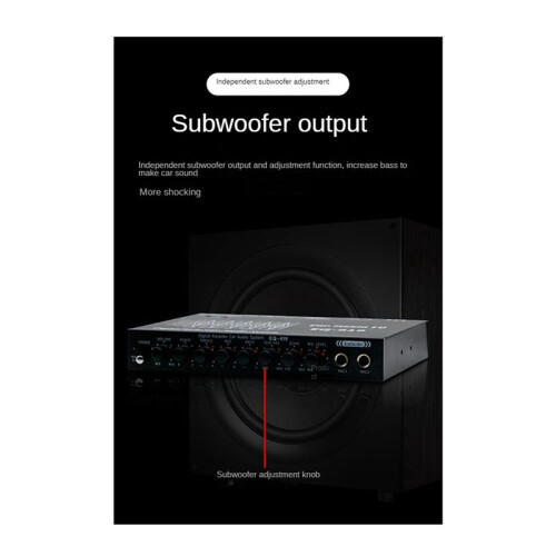 3X EQ-819 Auto-Equalizer, Multifunktionaler Auto-Audio-EQ-Tuning-Crossover-VerstäRker, Parametrischer Equalizer, Auto-Audio-Equalizer 1