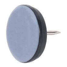 100 StüCk 25Mm Stuhl Gleiter MöBel Schieber PTFE Einfache Bewegliches Kissen Rund mit Nagel Fuß Schutz für Hartholz Boden