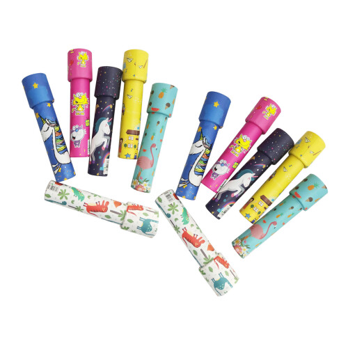 12PCS Kaleidoskop Tragbare Bunte Retro Klassische 2