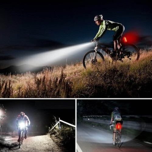 Rechargeable Bicycle Light Set - 300lm Headlight & 100lm Taillight 1