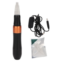 Wireless Permanent Makeup Tattoo Machine with Cordless Functionality Adjustable Needles Ergonomic Body Design for Eyeliner and Lip Treatments