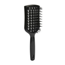 Heat Resistant Ventilated Hair Brush For Fast Drying And Detangling Curved Paddle Comb With Soft Bristles Suitable For Men Women All Hair Types ABS