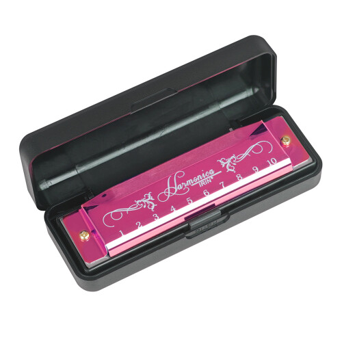 Harmonica IRIN 10 trous en clé C, 20 notes avec étui, taille de poche, multicolore 2