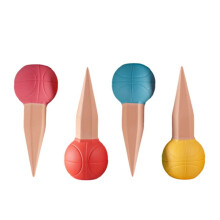 4Pcs Self Watering Spikes Basketball Shape Terracotta Indoor