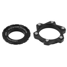 Center Lock Adapter For Mountain Bike, 6 Bolt Disc Brake Rotor Adapter Aluminum Alloy Material Durable Quality Easy Installation Front Or Rear Compati