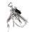 Multipurpose Ballet Shoe Charm Keychain Sturdy Lace-Black 1