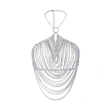 Multilayer Tassels Chest Chain Fashionable Body Accessory Party