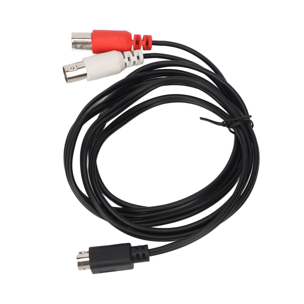 Mini Din 4 Pin To 2 Bnc Video Splitter Cable 4.9Ft 7631371203238
