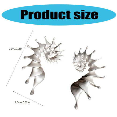 Delicate Sea Shell Ear Studs Multifuntional Opening-earrings 2