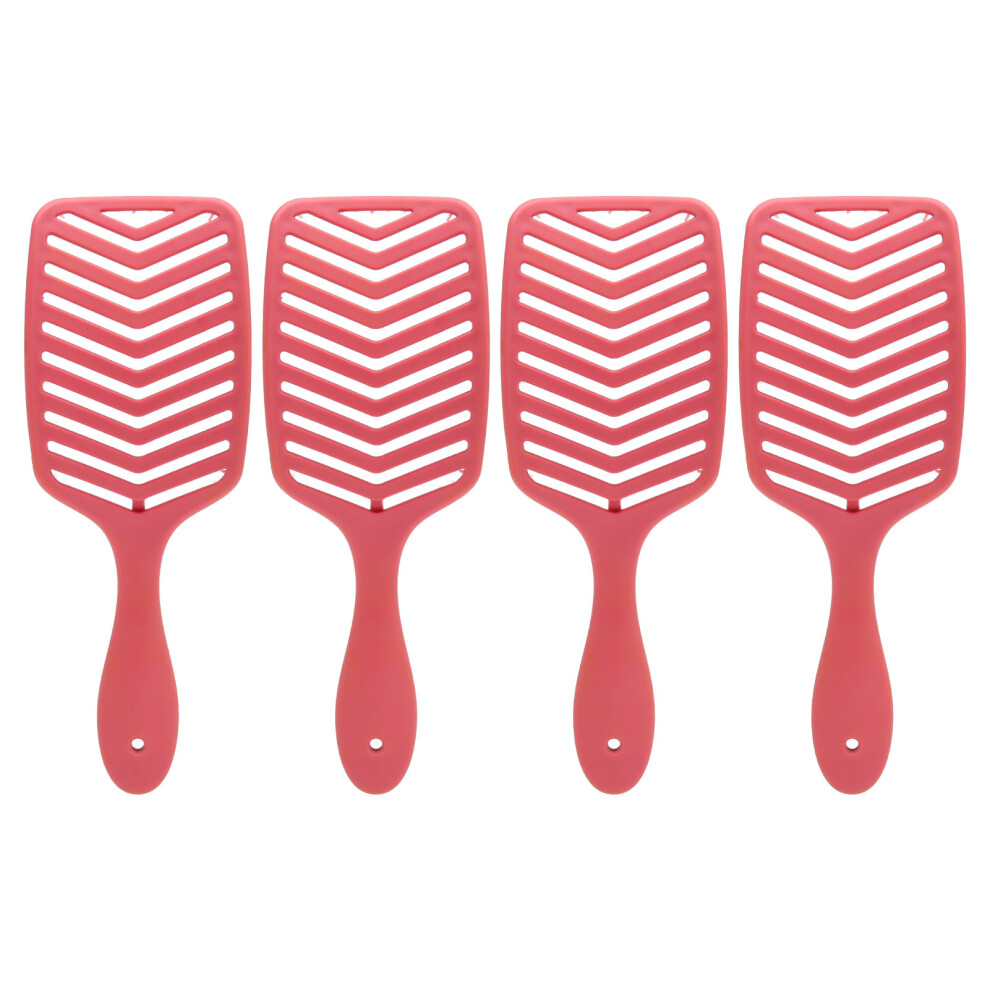Effortless Glides Through Tangles, AntiStatic Material IntelliFlex Detangling Bristles, Hollow Design for Quick Drying, Massage Function Lightweight