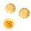 3PCS Yellow Plastic Rotary Guitar Knobs for Tone & Volume Control 10