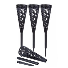 2/4Pcs Memorial Flower Vase Plastic Cemetery Vase with-4pcs