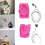 2PCS Elegant Abstract Vase Molds Silicone Texture Silicone-suit 2
