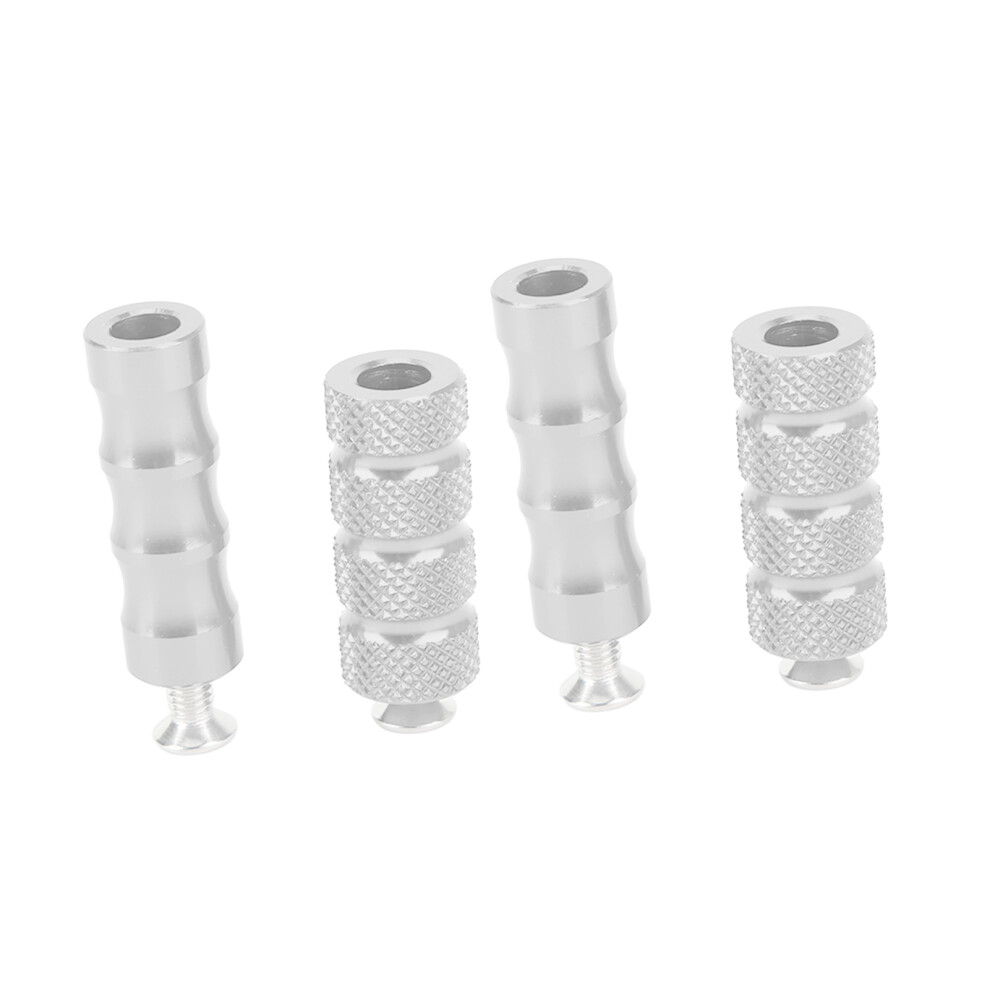 Motorbike Brake Foot Pegs Cnc For 6Mm Mount Bolts Rearset Silver 4631371205594