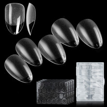 Professional Short Almond Shape Tips, Easy to Operate Almond Fake Nails, Multiple Occasions Suitable for Parties Weddings Dances Halloween Christmas,