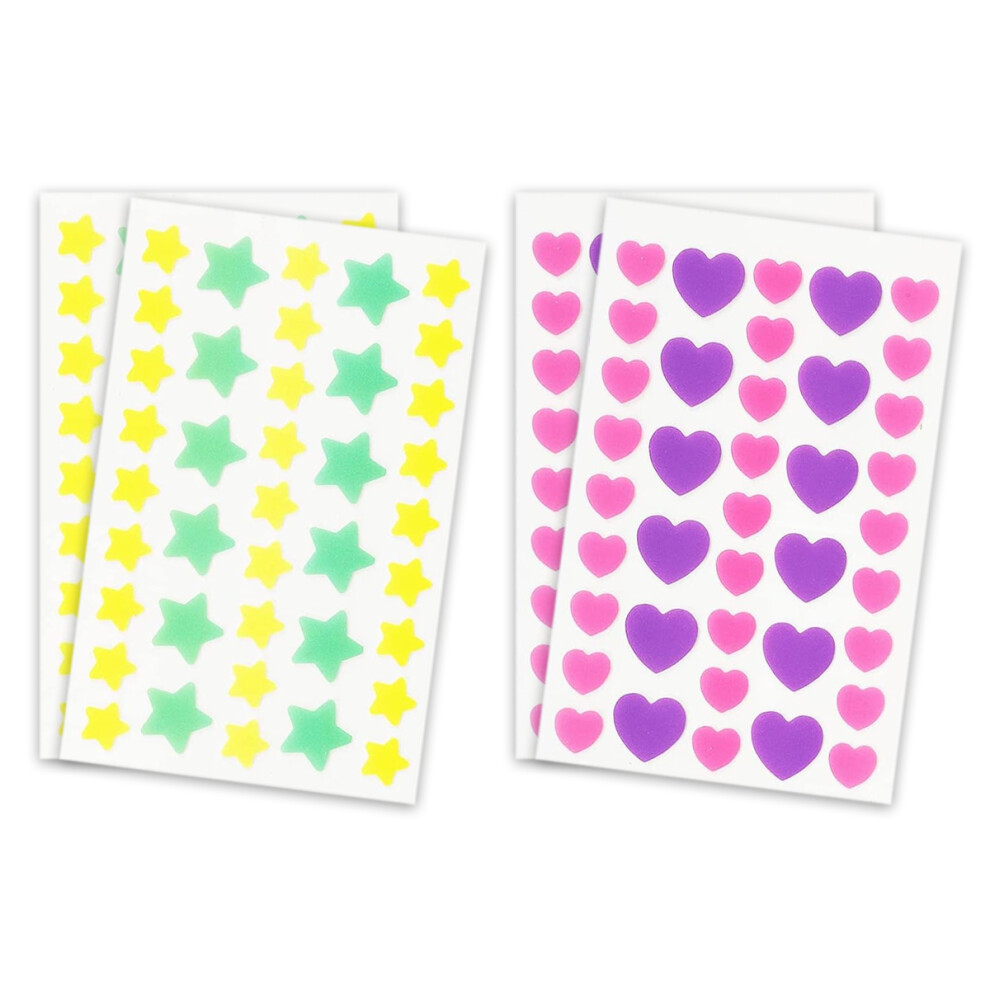 Blemish Cover For Discreet Protection, Hydrocolloid Acne Patches with Cica Extract and Salicylic Acid, Star-Shaped Pimple Patches for Overnight