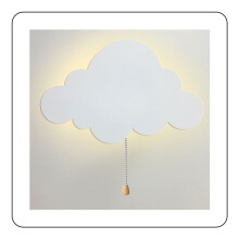 Applique murale LED intérieure en forme de nuage créatif, fonctionne sur piles, idéale pour la décoration intérieure, les chambres d'enfants,