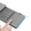 Foldable Keyboard Bluetooth for Travel, Portable Bluetooth Keyboard with Touchpad, Rechargeable Multi-Device Small Keyboard, Wireless Rechargeable 4