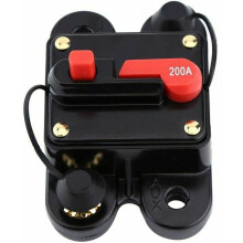 Disjoncteur pour système solaire, réarmement manuel, protection audio de voiture et domestique, dispositif étanche 100 A pour 12-24 V CC,
