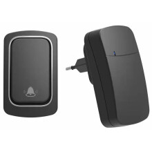 Sonerie wireless inteligentă, buton de alimentare kinetic, receptor de interconectivitate cu 38 de melodii, perfectă pentru case, afaceri și