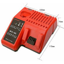 Chargeur de remplacement rapide pour Milwaukee M12 et M18, chargeur d'alimentation pour outils lithium-ion avec charge rapide et protection contre la