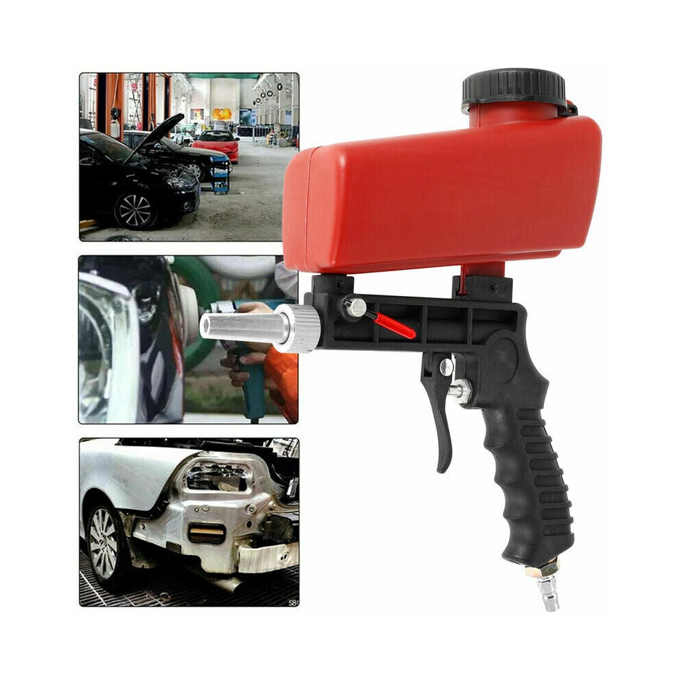 Pneumatic Sandblaster For Remove Paint Rust, Portable Sand Blasting Spray Tool With Gravity Feed System, Adjustable Sandblasting Flow, And Ergonomic 9405630279955