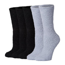 Fleece sokken voor dames, een warm cadeau-idee met elastische boorden, zachte, pluizige, warme wintersokken met ademend koraalfleece en een