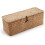 Rectangular Wicker Bin for Shelf Storage, Woven Rectangular Basket with Lid 3 Compartment Storage Basket with Lid for Organizing Cosmetics Books 5