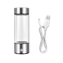 Waterstofwatergenerator Fles Glasmateriaal Antioxidanten-zilver