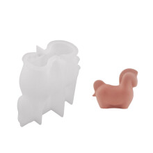 Silicone Cement Plaster Molds Little Horse Shape Figurine-S