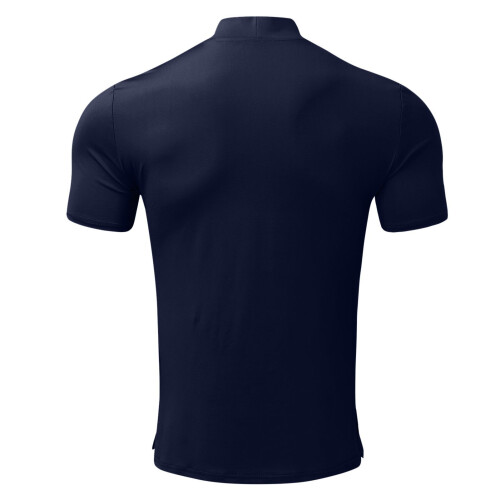 Herren Slim Fit Hoch Elastischer Lila Blau Rollkragenpullover M 2
