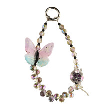 Schickes Schmetterlings-Handy-Lanyard, künstlerische-Rosa