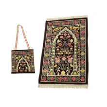 Tapis musulman, couverture de prière avec glands, tapis-café