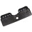 Poignée de robinet de vidange d'évier en Silicone, tapis de-Noir 1
