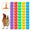100pcs Practical Poultry Marking Leg Rings for Counting-Red 3