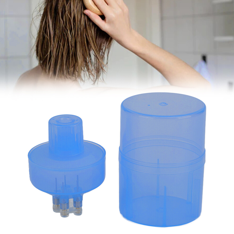 Blue Alloy Portable Scalp Comb Massager for Hair Treatment
