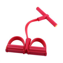 Elastic Sit Up Pull Rope with Foot Pedal Abdominal Exerciser Multifunctional Tension Rope Body Trainer Resistance Band for Stomach Arm Yoga Portable F
