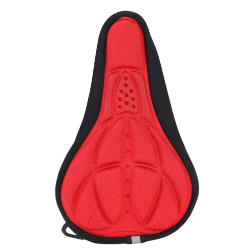 Capa de selim de bicicleta com design ergonômico côncavo, macia e acolchoada com espuma absorvente de impacto, respirável e confortável para a