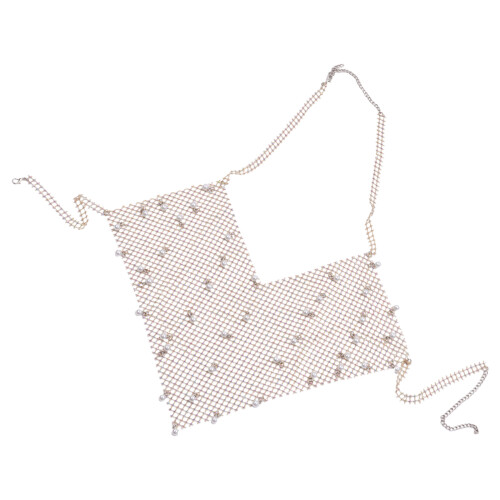 Accessoire de bijoux de corps orné de perles à la mode en-L