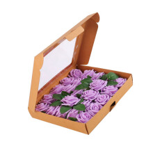 Roses Gift Box Wedding Car Home Decorations Bridals-Purple