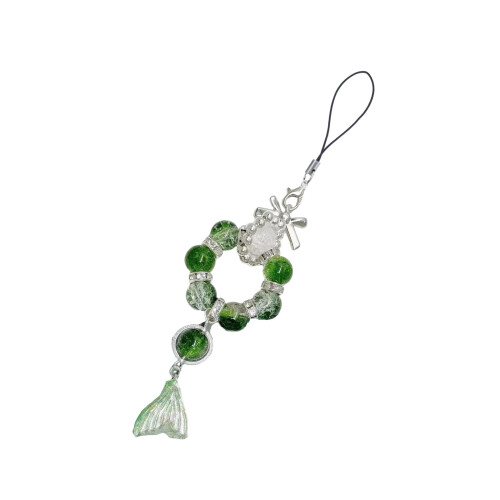 Porte-clés élégant avec sangle de téléphone portable,-Vert