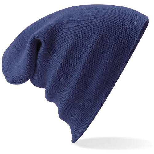 (One Size, Oxford Navy) Beechfield Soft Feel Knitted Winter Hat 1