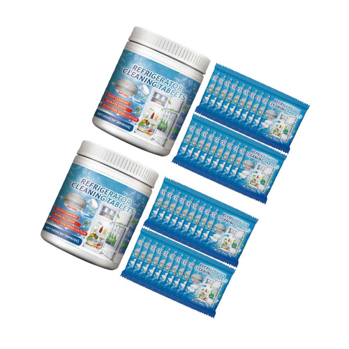 Refrigerator Cleaning Tablets Refrigerator Freezer-2 cans