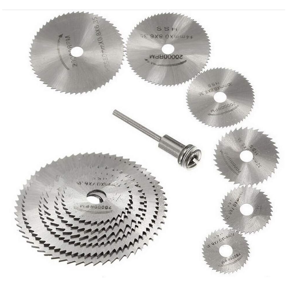 Precision Cutting Discs, 7Pcs Circular Saw Blades For Dremel Rotary Tool, Hss High Speed Steel Set For Smooth Fast Cutting On Hard Materials 9004841606477