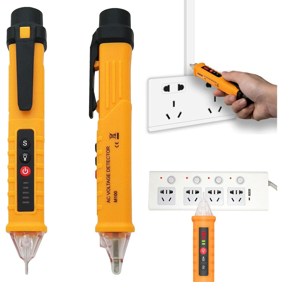 Electric Voltage Detector, High Precision Test Pencil With Multi-Functionality, Non-Contact Voltage Detection, Ac Voltage Testing, Energy Efficient, 9433291738818