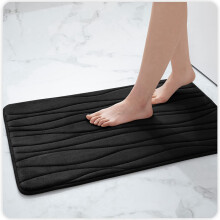 Bathroom Mat Set, Non-Slip, Machine Washable, For Rapid Drying And Robust Pvc Support In Your Shower, Tub And Bathroom Areas, 2 Pieces