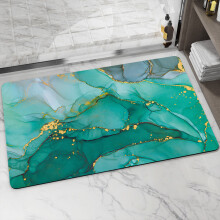 Bathroom Mat, Non-Slip Rubber Base for Shower, Tub & Bathroom, Super Absorbent Quick-Drying Washable Mat Protecting Floors from Moisture, No