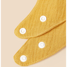 Muslin babyhaklapp med bandana för dreglande och tandsprickning, mjuka och absorberande haklappar med justerbara tryckknappar, 100 % bomullsskydd