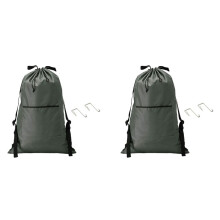Large Laundry Hanging Bag Backpack with Shoulder Strap, Heavy Duty Laundry Bag Door with Hooks,2 Laundry Bag